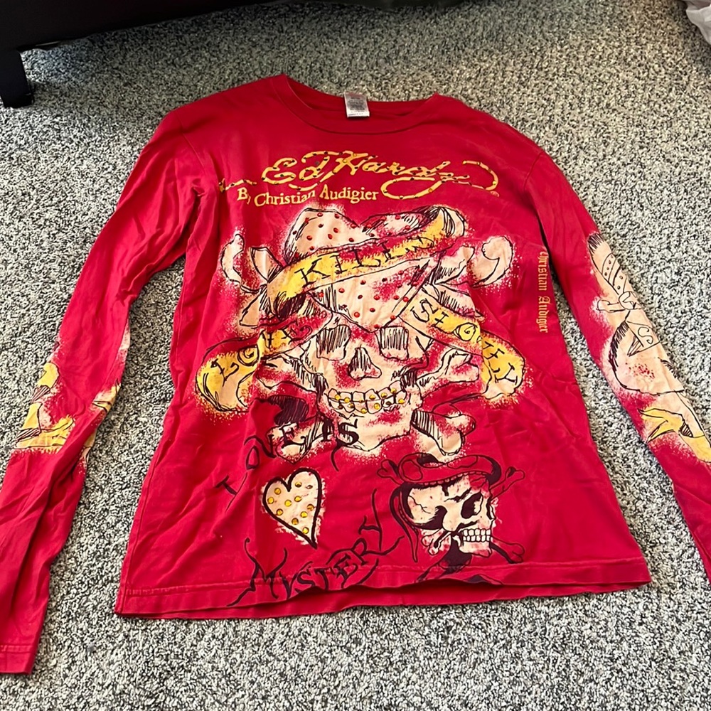ED HARDY Y2K long sleeve top